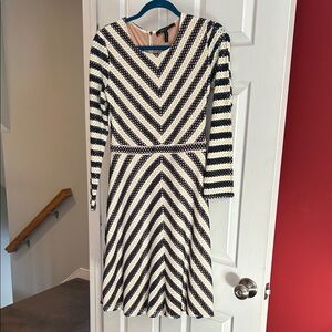 Striped Black and White Dress